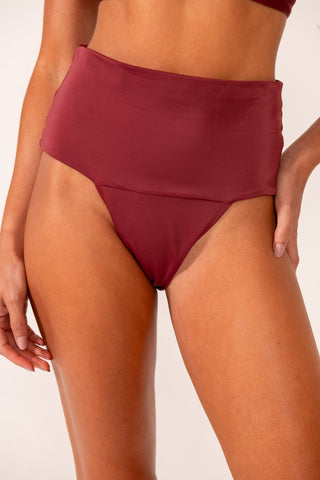 Calcinha Pala Hotpant Vinho Tinto