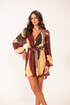 Kimono Rolotê Macramê Compose Camomila Telha