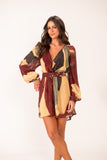 Kimono Rolotê Macramê Compose Camomila Telha