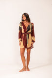 Kimono Rolotê Macramê Compose Camomila Telha