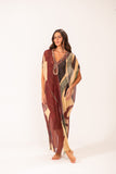 Kaftan V Gota Tule Compose Camomila Telha