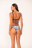 Biquíni Tri Miçanga Tie Dye Marinho