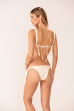 Biquíni Cortininha Rafia Lacinho Off White