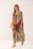 Kaftan V Gota Tule Compose Kan Floresta