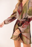 Kimono Rolotê Macramê Compose Kan Floresta
