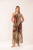 Vestido Um Ombro Macramê Tule Compose Kan Floresta