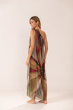 Vestido Um Ombro Macramê Tule Compose Kan Floresta