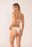 Biquíni Tri Couro Off White