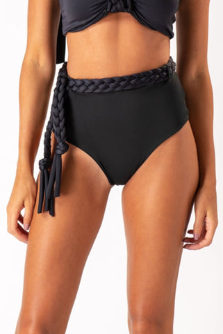 Hotpant Macramê Preto