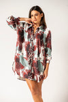 Camisa Macramê Lycra Jardim Florido