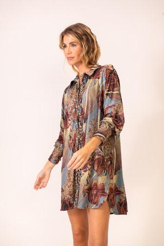 Camisa Macramê Lycra Folha de Céu