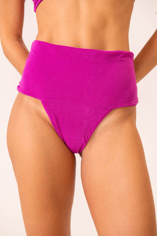 Calcinha Pala Hotpant Texturizado Rosa Pitaya