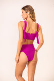 Calcinha Pala Hotpant Texturizado Rosa Pitaya