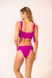 Calcinha Pala Hotpant Texturizado Rosa Pitaya