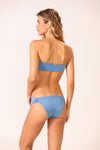 Top Faixa Rolotes Azul Céu