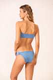Top Faixa Rolotes Azul Céu