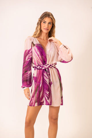 Kimono Rolotê Macramê Compose Sofie Pitaya