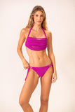 Calcinha Rolotê Texturizado Rosa Pitaya