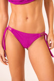 Calcinha Rolotê Texturizado Rosa Pitaya