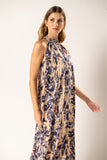 Vestido Gola Macramê Garden Flower Manteiga