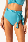 Conjunto Faixa Um Ombro Macramê Laguna