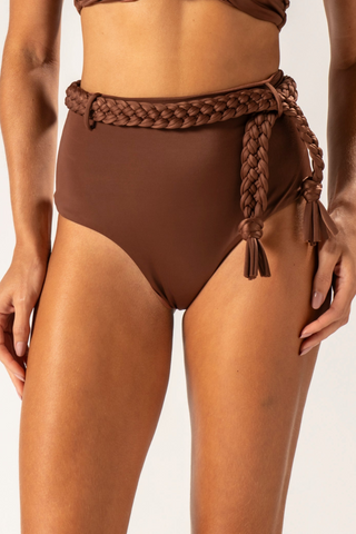 Hotpant Macramê Chocolate
