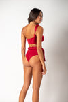 Hotpant Macramê Marsala