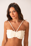 Top Tiras Macramê Off White