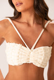 Top Tiras Macramê Off White