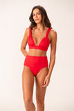 Calcinha Pala Hotpant Vermelho Tomate