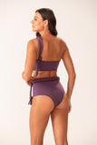 Hotpant Macramê Roxo Jabuticaba