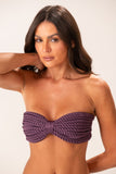 Top Faixa Rolotes Roxo Jabuticaba