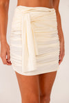Mini Saia Nó Lycra Off White