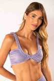Conjunto Canoa Macramê Lavanda