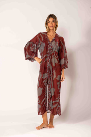 Coletão Camisa Macramê Violete Cinza
