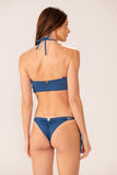 Top Faixa Tiras Azul Maldivas