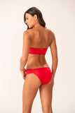 Top Faixa Rolotes Vermelho Tomate