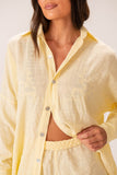Camisa Linho Manteiga