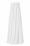 Vestido Tomara que Caia Macramê Tule Off White