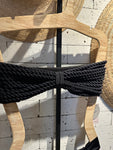 Top Faixa Rolotes Preto