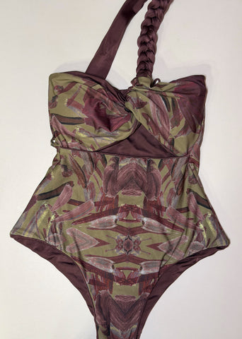 Maiô Uo Nó Pinceladas Berinjela