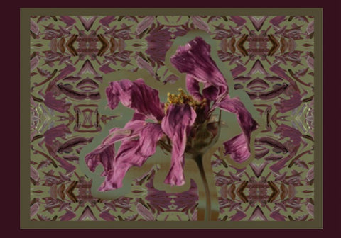 Mini Pareô Pinceladas Berinjela