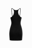 Forro Decote V Mini Preto